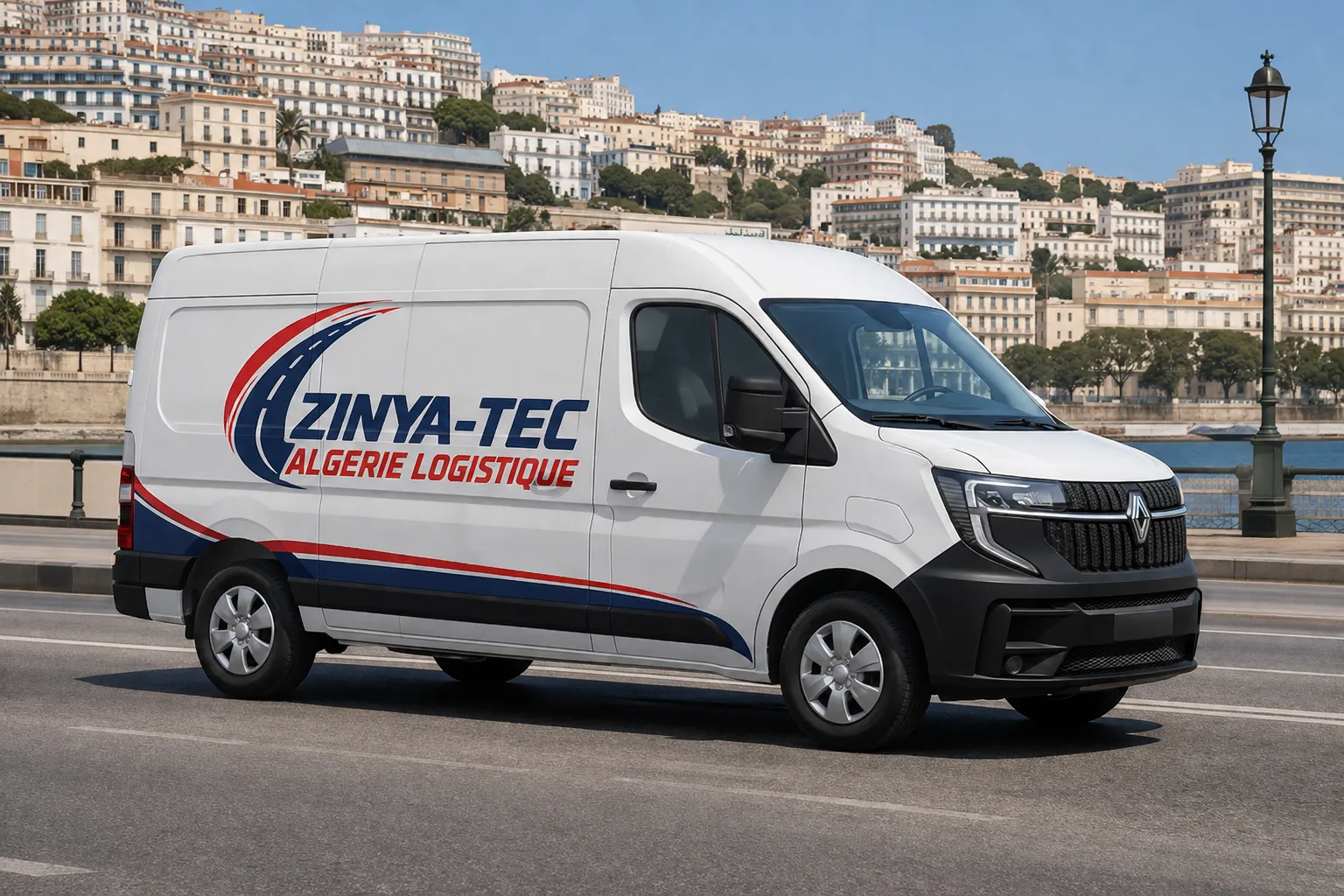 شاحنة توصيل ZINYA-TEC في شوارع الجزائر العاصمة